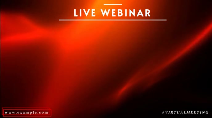 ZOOM VIRTUAL BACKGROUND | VIDEO WEBINAR Prezentacja (16:9) template